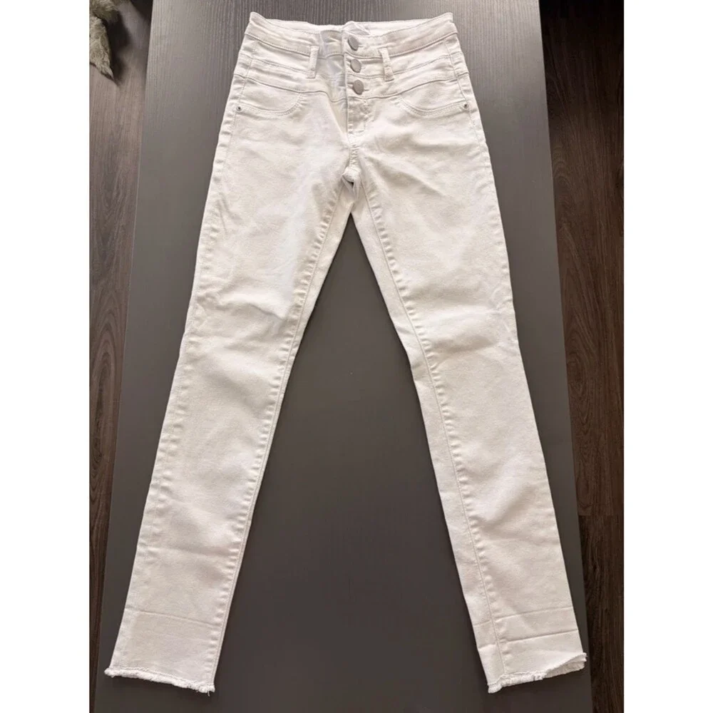 No Boundaries White High-Rise Skinny Jeans